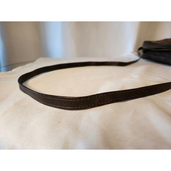 SOLD Fendi Suede and Leather Zucchino FF Logo Crossbody Bag Brown Made in Italy - Picture 15 of 16